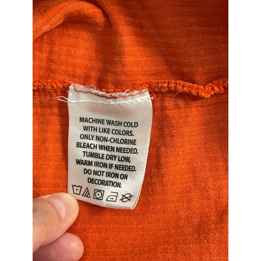 Pressbox Clemson Tigers Comfy Cord Sweatshirt Mens Medium Orange Ribbed‎ PK 8280 - Picture 5 of 9